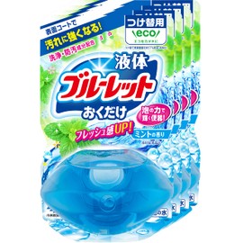 [Bulk Purchase] Liquid Blue Toilet Tank Aromatic Cleaner, Mint Scent, Refill 2.4 fl oz (70 ml) x 4 Packs