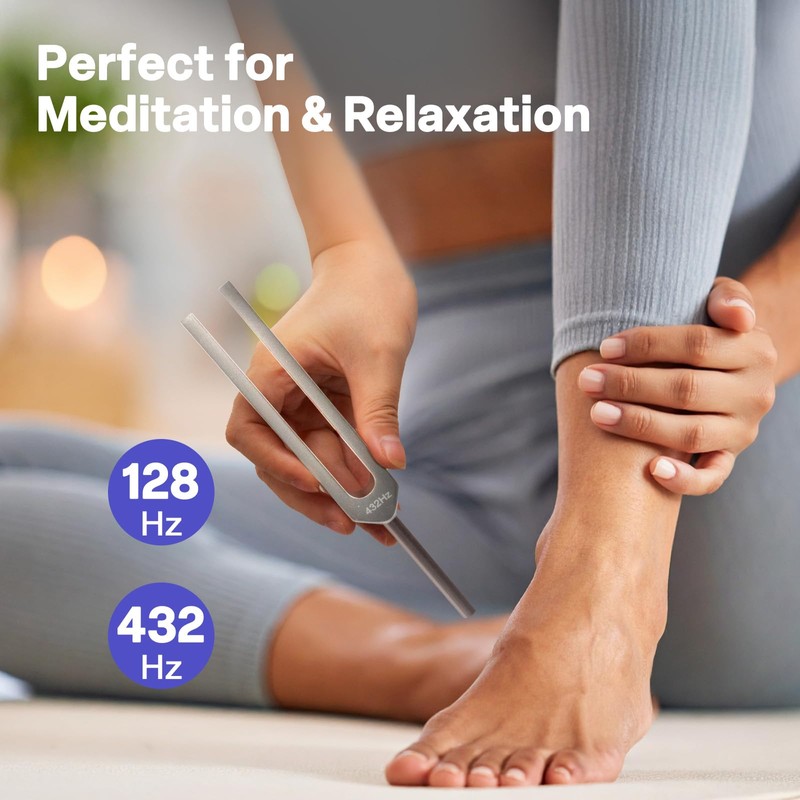 Tuning Fork Set – 128Hz 432Hz 512Hz 528Hz Weighted &