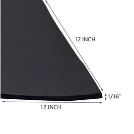 Neoprene Rubber Sheet Solid Rubber Strips Roll PadInsulation for Weather Stripping, Gasket, Shield, Costume, Seal, DIY (1/16" (.062") Thick, 12" Wide X 12" Long)
