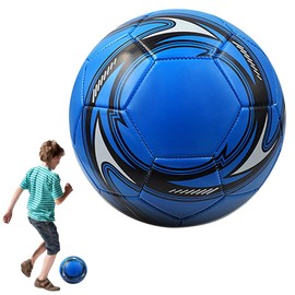 SKIKHN Professional Foot Ball Size 5, Traditional Football Size 5, Football Ball Competition Outdoor Football, Professional Football, Football for Beginners, Youth, Adults (Blue)