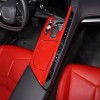 Unbranded Center Console Gear Panel Red Interior Trim Set Frame
