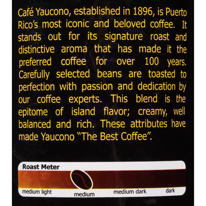 Yaucono Whole Bean Coffee in Bag, Medium Roast, Fresh From