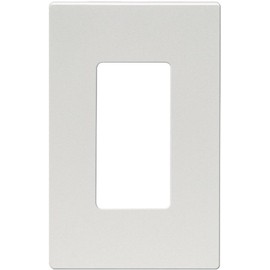 Eaton 9521SG-P ASPIRE Thermoplastic 1-Gang Screwless Mid-Size Wall Plate, Silver Granite