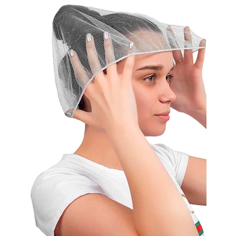 Fancystyle - Red de nailon blanca de 24 pulgadas, servicio