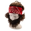 Stoner Costume Set Wig Beard and Bandana - Cheech and