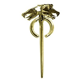 Yellow Chimes Game of Thrones Daenerys Targaryen Three-Headed Dragon Brooch
