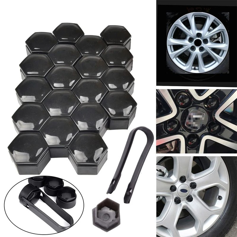 Nut Covers, Hexagonal Tyre Nut Covers, 20 Pieces Wheel Nut