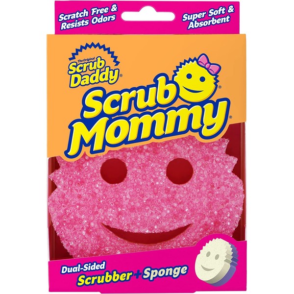 Scrub Daddy Double Sided Texture Changing Sponge Super Absorbent Sponge Side Scrub Mommy Rose
