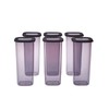 KARACA Forbs 6-Piece Storage Container, 1750ml, Anthratice