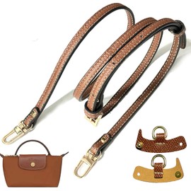 OWLMATE Longchamp Women's Bag, Longchamp Shoulder Strap, Shoulder Strap for Bags for No-Punch & Adjustable, Leather Shoulder Strap for Bags Straps, (