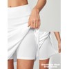 Ewedoos 20”Skort Golf Skirts for Women with Zip-Pocket Knee Length