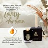 Vela aromática de ámbar marroquí con diseño de hamsa, cera