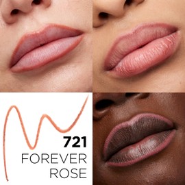 L'Oreal Paris Colour Riche Lip Liner Pencil, Creamy Lip Liner with Omega 3 and Vitamin E, 721 Forever Rose (Deep Berry Rose)