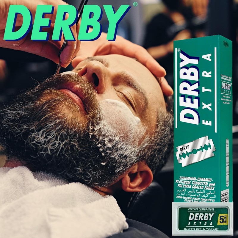 Derby Extra - 5 Razor Blades for Traditional Safety Razors