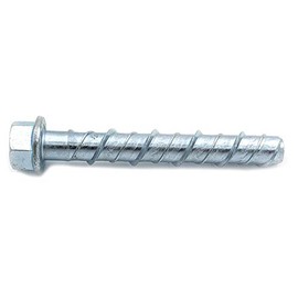 CONFAST LDC124 1/2" x 4" Zinc Plated Large Diameter Concrete Screw for Anchoring to Masonry, Brick or Block (25 per Box)
