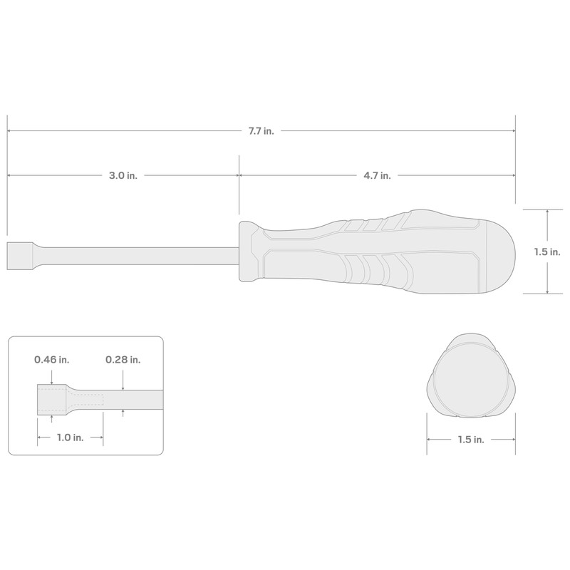 TEKTON 26886 8mm Nut Driver