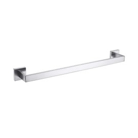 TASTOS 23.6 Inch Black Single Towel Bar Rack, SUS 304 Stainless Steel Bathroom Towel Bar Heavy Duty Towel Holder Kitchen Towel Rod, Wall Mount with Screws Towel Bar Rod Brushed Nickel Finish…