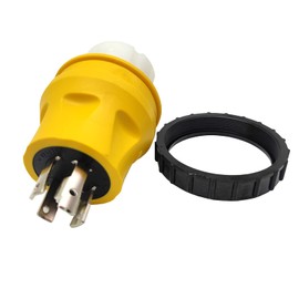 Parkworld 78295 Generator 30A Male NEMA L14-30P to CS6364 Twist Lock 50A Female with Locking Ring