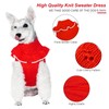 Topkins Dog Dress, Warm Pet Winter Sweater for Small Dogs,