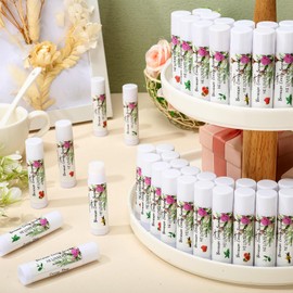 Siifert 50 Pcs Lip Balm Bulk Christian Gift for Women Faith Religious Bible Verse Lip Balm Inspirational Gift Scripture Moisturizing Lip Care Product for Coworker Friend Sister Teacher Birthday