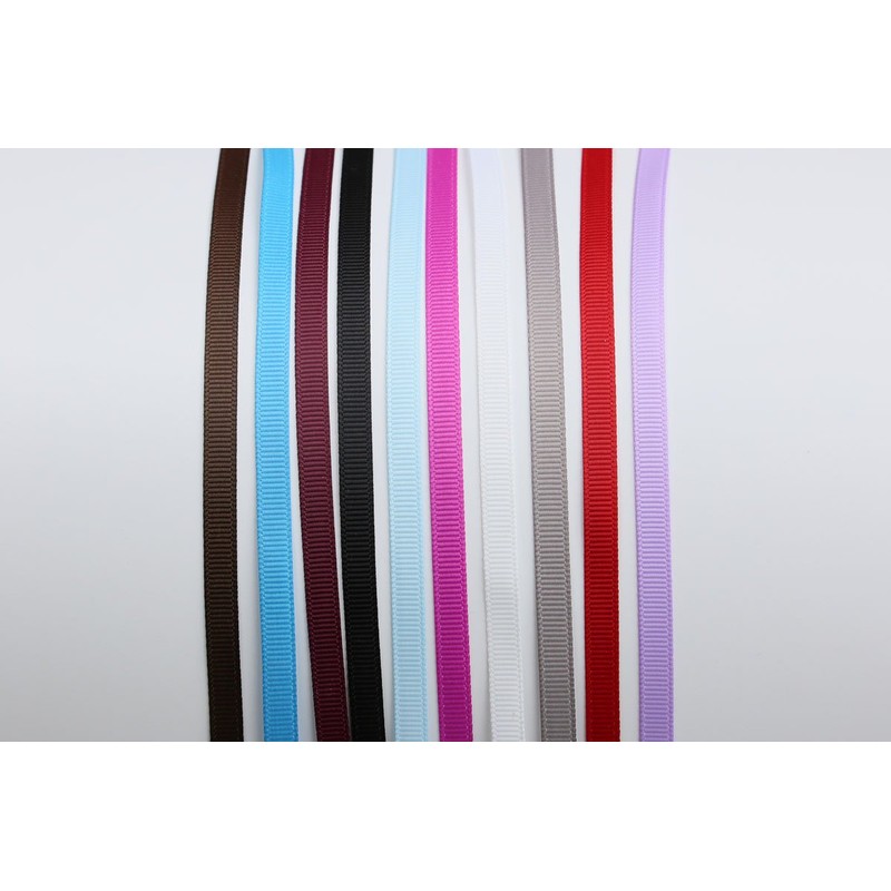 Ribbonitlux 1/4" wide Solid Grosgrain Ribbon 25 Yards (029-White）, Set
