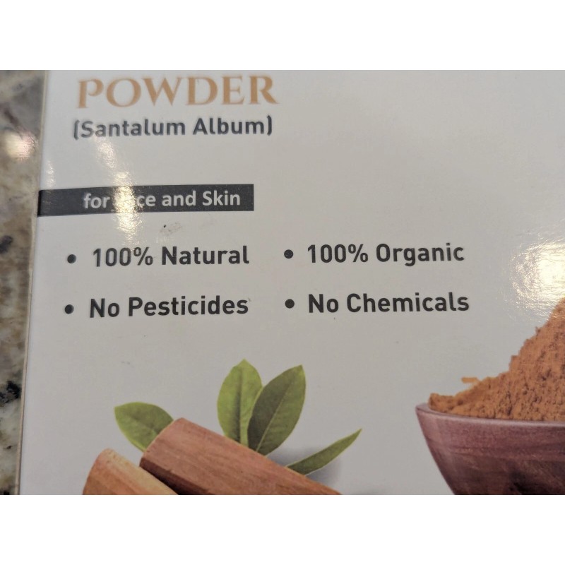 Herbs Botanica Sandalwood Powder for Face & Skin 3.5 oz