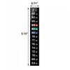 AQUANEAT 6 PCS Aquarium Thermometer Strips, Fish Tank Thermometer Sticker,