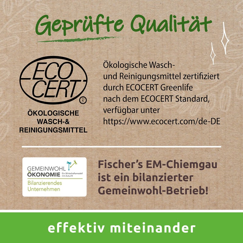 Environmentally friendly cleaning set "Hausfreund", cleaning with effective micro-organisms, natural