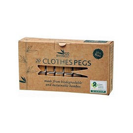 Go Bamboo Clothes Pegs x20