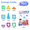 Anbalulu Magnetic Tiles, 63PCS Magnetic Blocks for Kids, Magnet Building