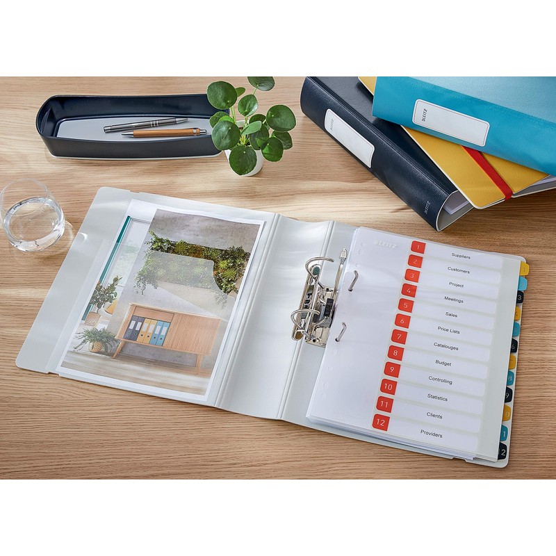Leitz 180 Active Lever Arch File, 350 Sheet Capacity, 65
