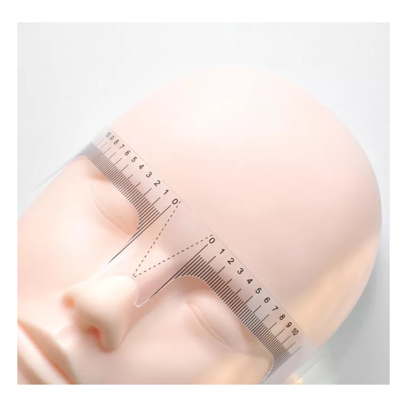 Regla Plastica 4 Reglas Microblading De Plástico Para Diseño Cejas