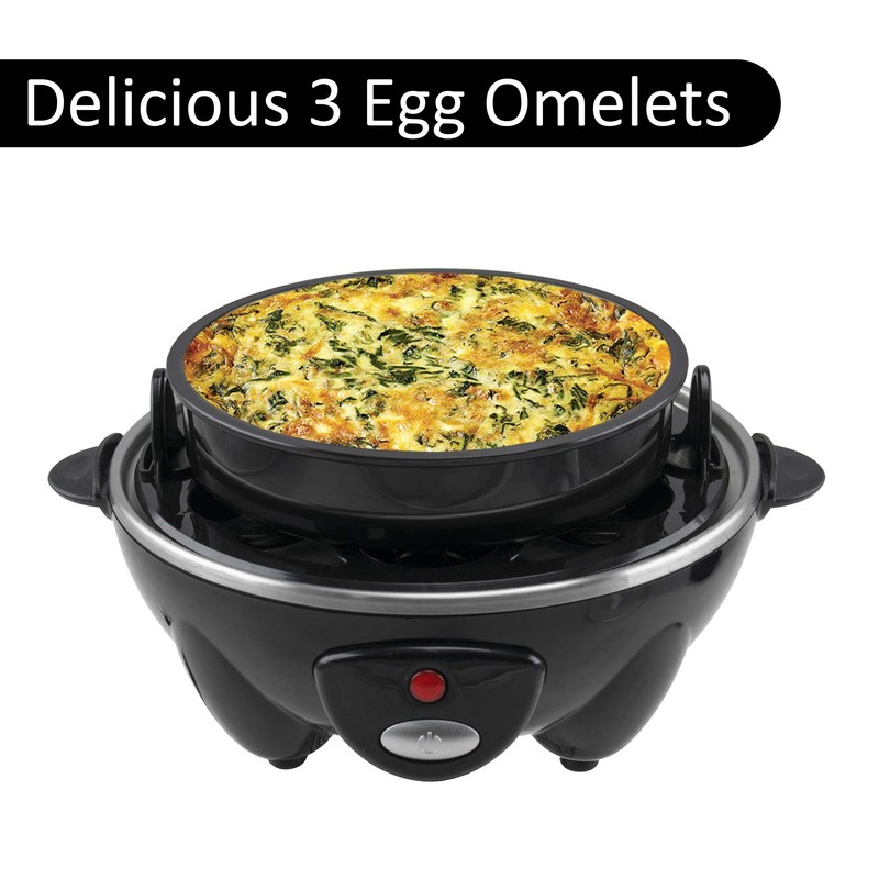 Brentwood Appliances Electric Egg Cooker with Auto Shutoff (Black)