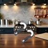 BWESOO 2 PCS Black Manual J Shape Ring Pull Can