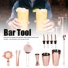 11Pcs/Set Multifunction Stainless Steel Cocktail Shaker Tools Set Bar Bartender