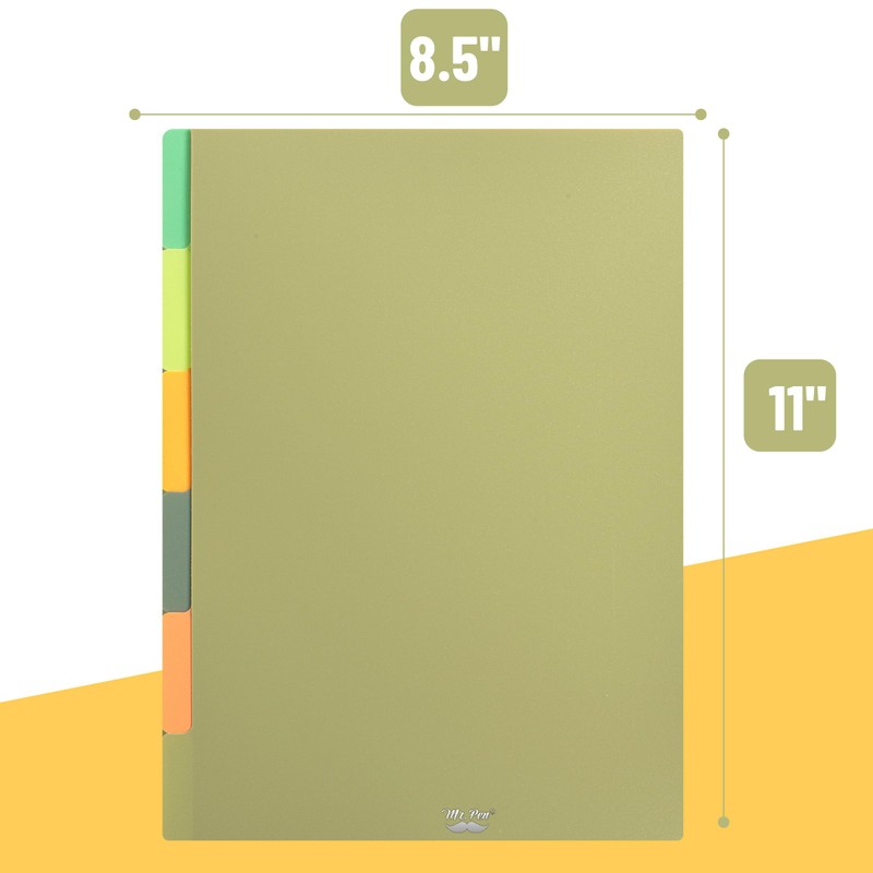 Mr. Pen- 3 Ring Binder Dividers with Tabs, 2 Sets,
