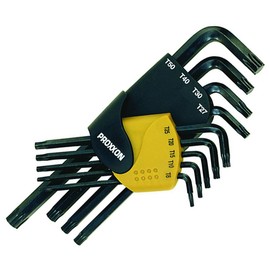 PROXXON No.83944 L-Shaped Torx Wrench 9-Piece Set