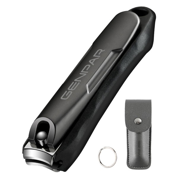 Nail Clippers with Catcher/Stainless Steel Heavy Duty Fingernail and Built-in