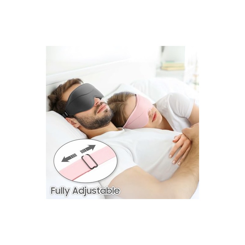 Sleep Mask - Total Blackout 3D Sleeping Mask, Super Lightweight