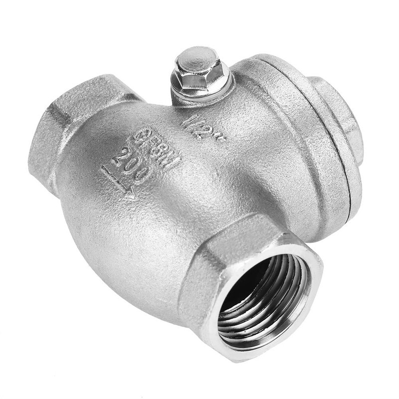 Stainless Steel One Way Swing Check Valve, High Pressure, Thread