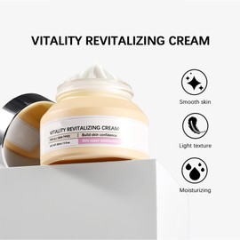 Vitality Revitalizing Cream, Moisturising Cream and Primer, Firms and Moisturise Skin, Increase Elasticity, Build skin confidence, Skin Super Moisturizer, for all Skin Types - 2 fl.oz