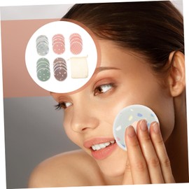 FOMIYES 1 Set Bamboo Fiber Cleansing Pad Eye Makeup Remover Pads Makeup Remover Pads Reusable Pads for Makeup Removers Reusable Facial Pads Make up Pads Face Cleansing Pads Cosmetic Pad