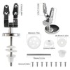 Fanmitrk Toilet Seat Hinges Made of Zinc Alloy, Toilet Lid