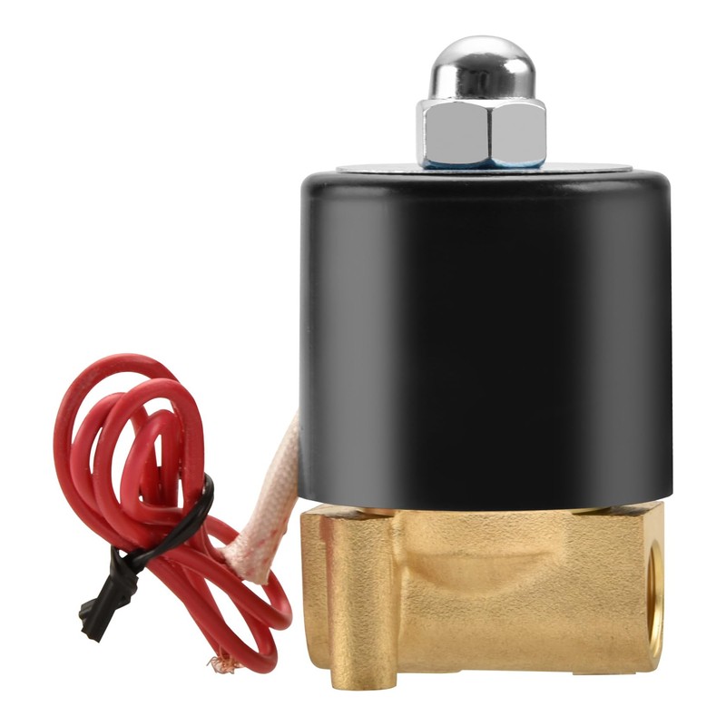 Heschen Brass Electric Solenoid Valve, 2W-025-08, PT1/4'', AC220V, Direct Action