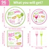 96Pcs Martini Party Decoration Disposable Tableware Set - Weenies and