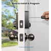 Veise Fingerprint Door Lock with 2 Knobs - Keyless Entry