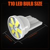 cciyu 10 Pack White T10 PC168 6-3020-SMD Led Lighting Bulbs