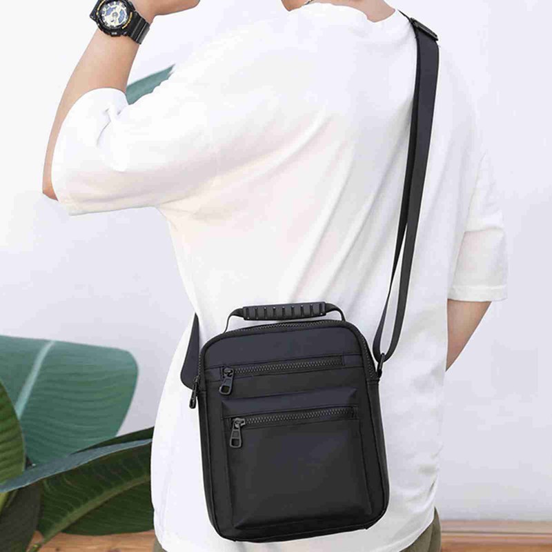 Men Sling Bag Single Shoulder Bag Crossbody Bag Wear-Resistant Oxford