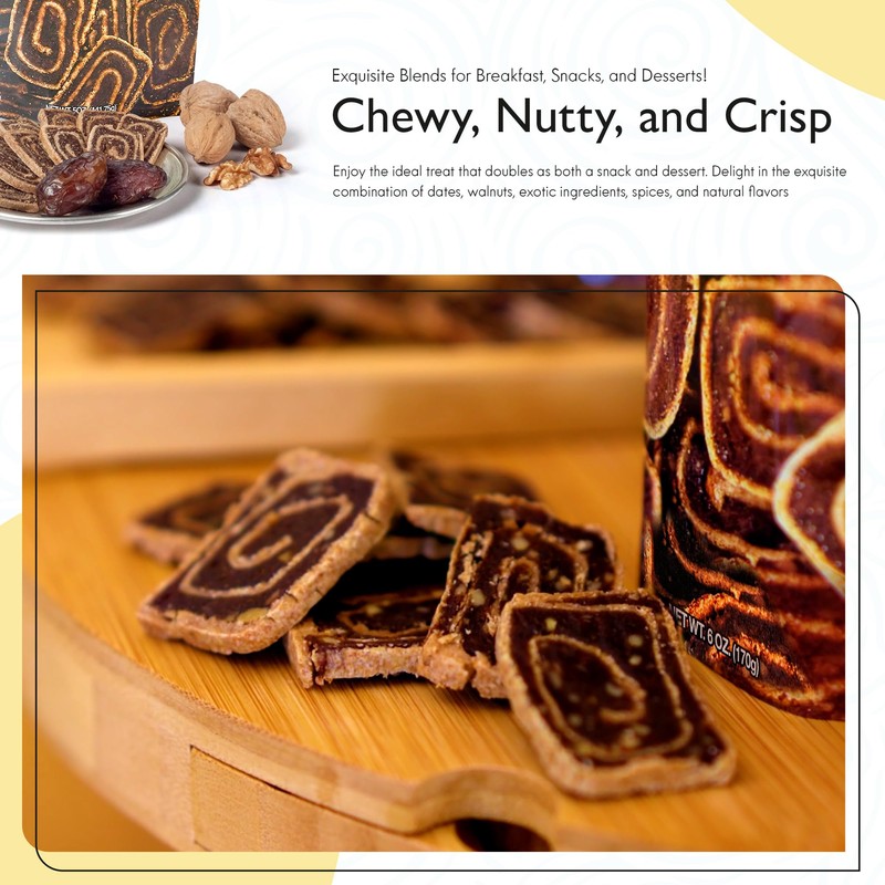 Darious Snack Co VEGAN and PALEO Blueberry Date Swirls for