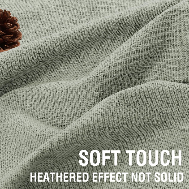 H.VERSAILTEX Premium Chenille Blackout Curtains - 100% Blackout Thermal Insulated